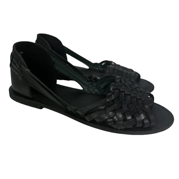 ASOS huaraches black sandals, new without box, size 6. - Picture 3 of 6